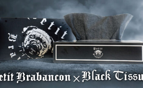 【お知らせ】黒の衝撃をあなたの部屋にも！バンド Petit Brabancon（プチ・ブラバンソン）とコラボした黒いティッシュが4月21日（金）より販売開始！